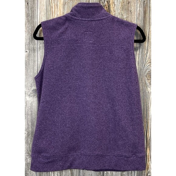 Carhartt For Women Fleece Vest Small 4/6 Full Zip Purple Pockets Cozy Casual - Picture 4 of 11